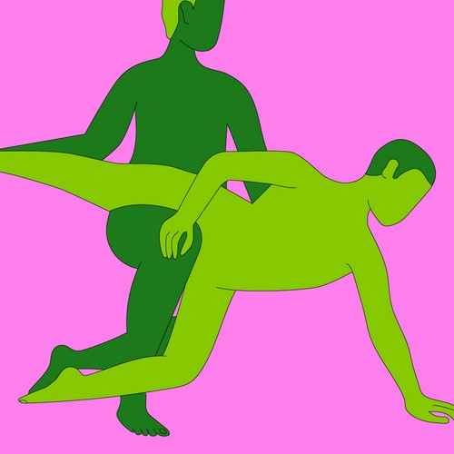Deep diving sex position
